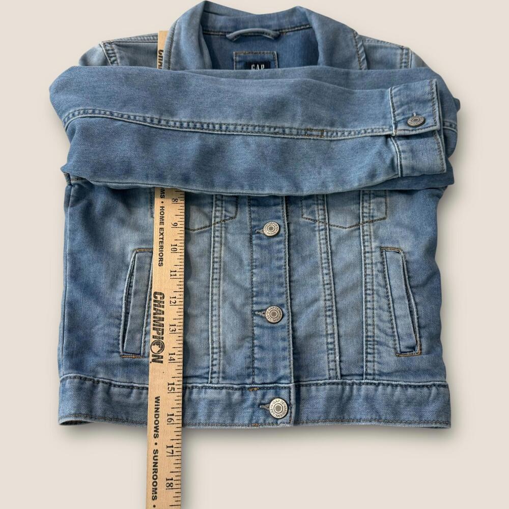 GAP Denim Girl's Size Large Light Blue Denim Jacket - Picture 3 of 5